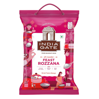 India Gate Feast Rozana Basmati Rice 5kg premium long grain basmati rice for everyday cooking