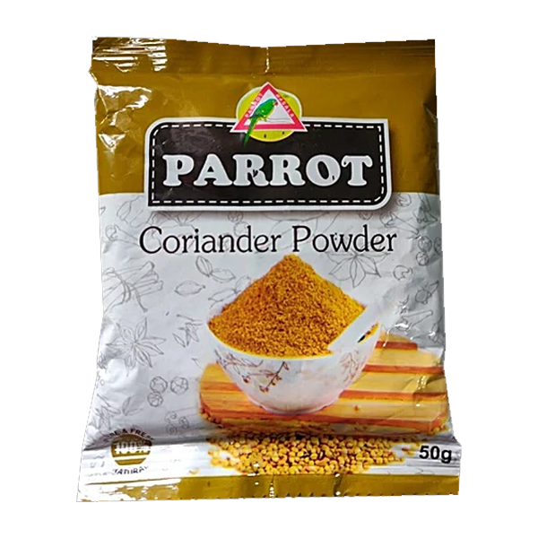 Parrot Coriander Powder Dhaniya 50g natural spice for authentic Indian cooking