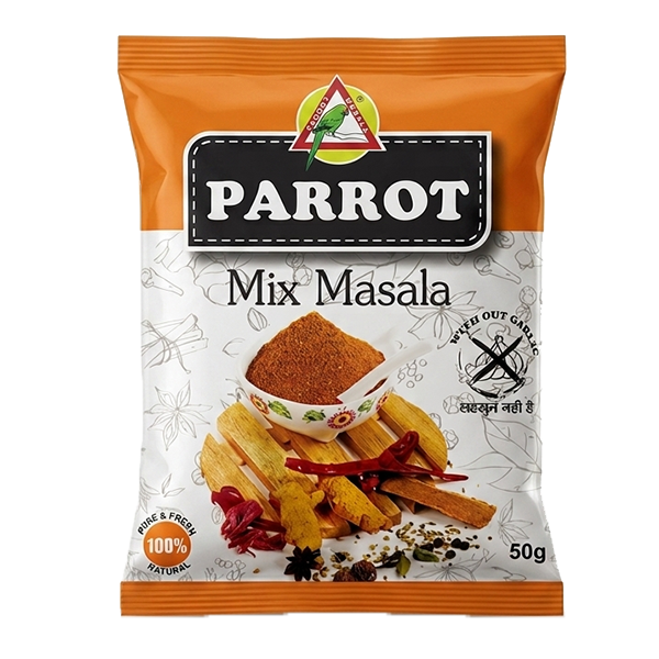 Parrot Mix Masala 50g blended spice mix for authentic Indian cooking