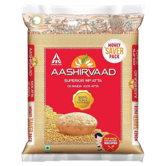 Ashirvaad Superior MP Atta 5kg made from 100% pure wheat flour for soft and nutritious chapatis