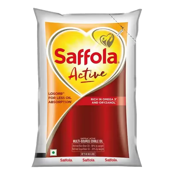 Saffola Active Multi-Source Edible Oil 850g for healthy everyday cooking