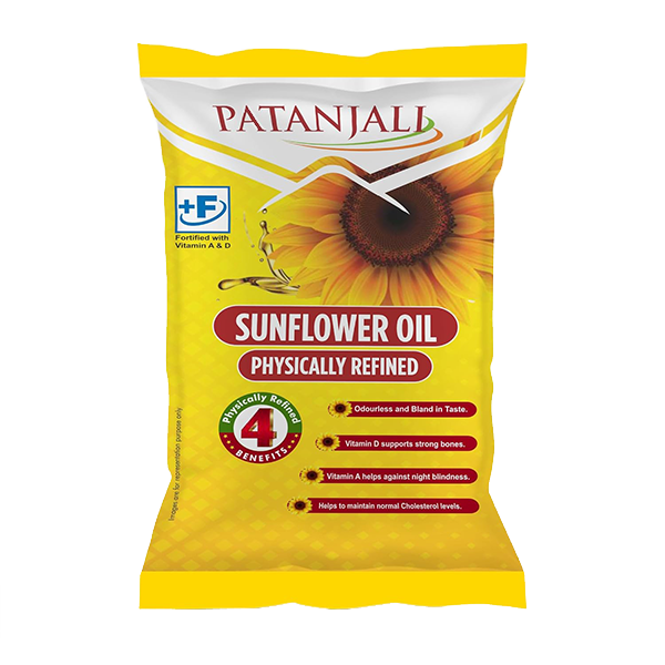 Patanjali Fortified Sunflower Oil 750gm for healthy everyday cooking