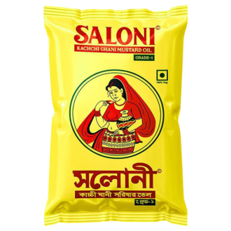Saloni Kachi Ghani Mustard Oil 1L for authentic Indian cooking and traditional recipes
