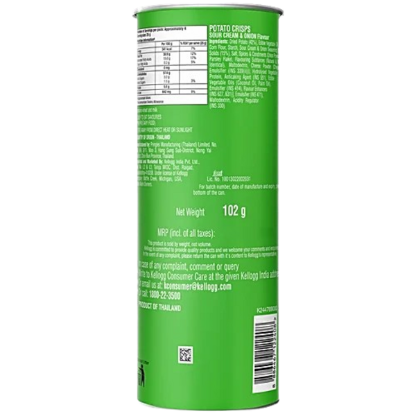 Pringles Sour Cream & Onion Flavour Chips 107g - Image 2
