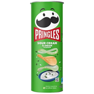 Pringles Sour Cream & Onion Flavour Chips 107 g