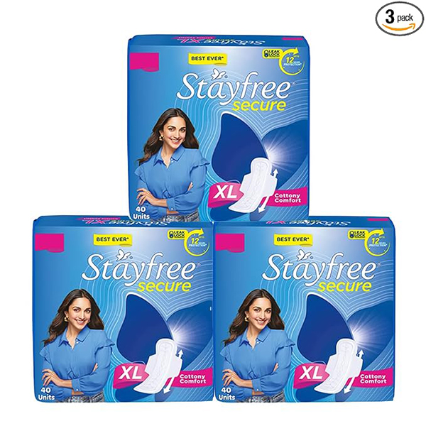 Stay Free Cotton Extra Large 12 Pads
