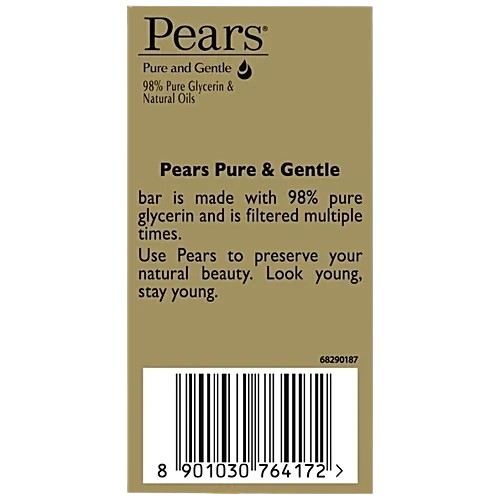 Pears Pure & Gentle Bathing Bar 75g*4N - Image 2