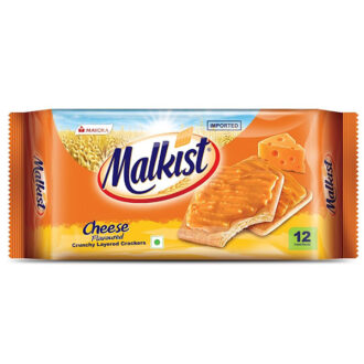 Malkist Cheese Flavoured Crunchy Layered Crackers 144g Pack of 1 – Crispy Cheese Crackers