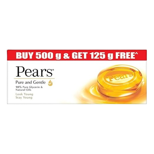 Pears Pure & Gentle Bathing Bar 125g - Pack Of 5