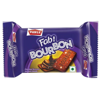 Parle Fab Bourbon Chocolate Flavoured Sandwich Biscuits 50 g