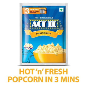Act II Instant Golden Sizzle Popcorn 35g Pack of 1