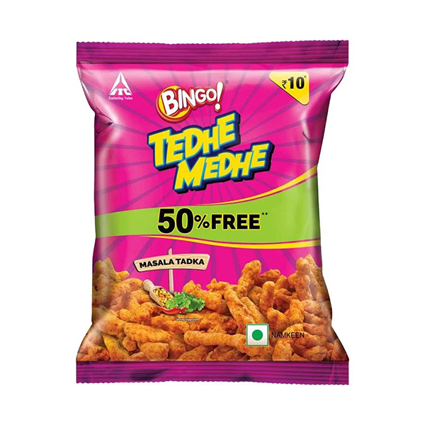 Bingo Tedhe Medhe Masala Tadka 40g