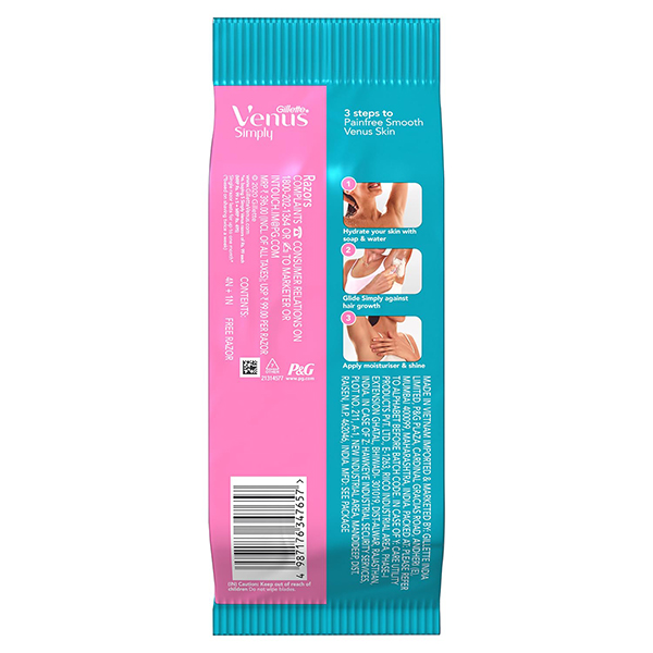 Gillette Venus Razor Pink 1N Pack of 1