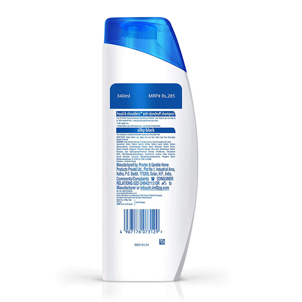 Head & Shoulders Silky Black 340ml - Image 2