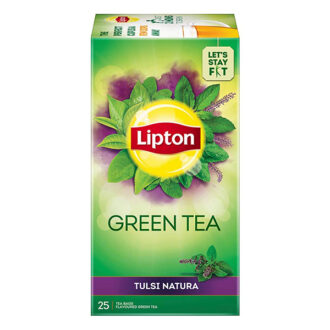 Lipton Tulsi & Natura Green Tea | 25 Tea Bags | Pack of 1