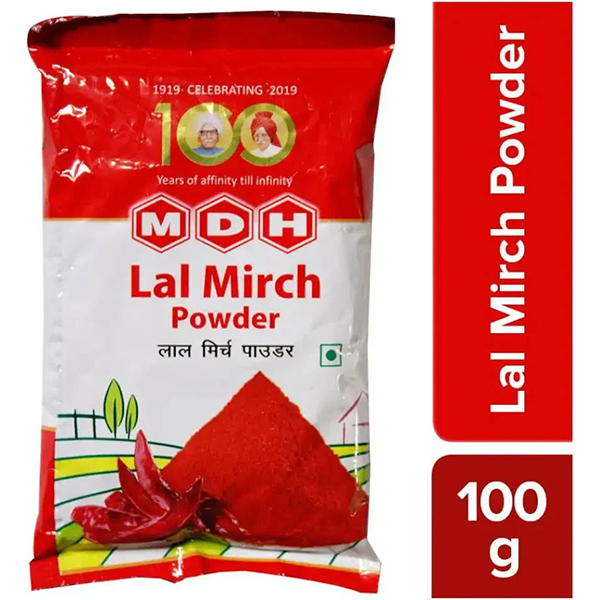 MDH Lal Mirch Powder 100g – Red Chilli Powder for Indian Cooking