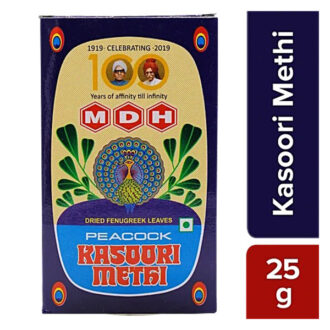 MDH Peacock Kasoori Methi 25g – Dried Fenugreek Leaves