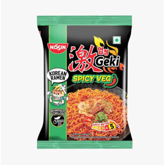 Nissin Hot & Spicy Geki Korean Veg Noodles 80g