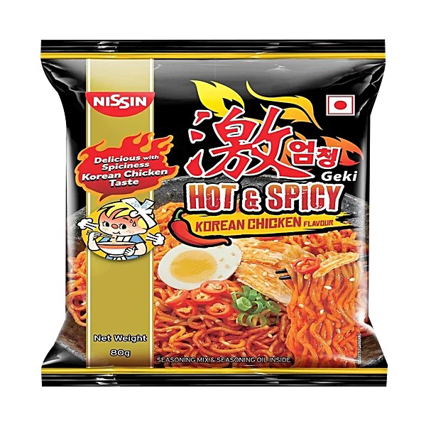 Nissin Hot & Spicy Korean Chicken Flavour 80g