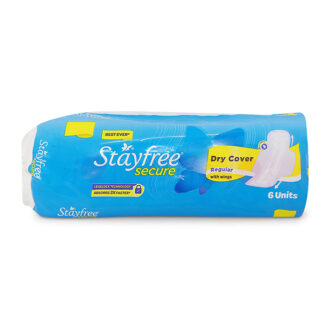 Stayfree Secure Regular Dry Cover Wings 6 Pads