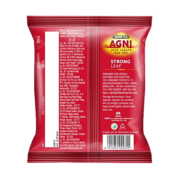 Tata Tea Agni Leaf 250g - Image 2