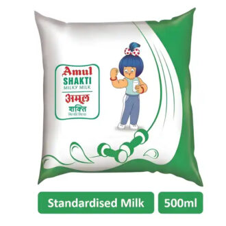 Amul Shakti Milk 500ml Pouch