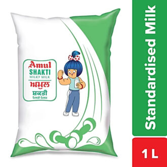 Amul Shakti Milk 1Ltr Pouch