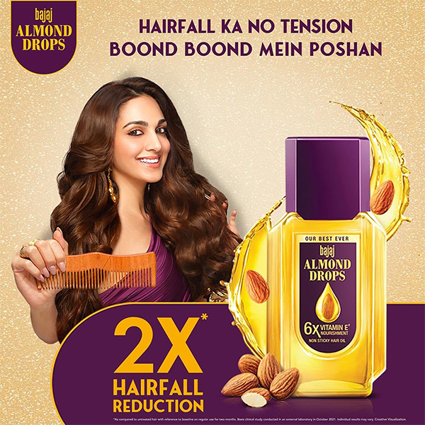 Bajaj Almond Drops Hair Oil 180ml Pack