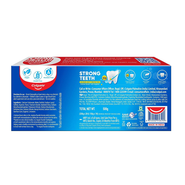 Colgate Strong Teeth Toothpaste (Free 15% Extra) 100g | Pack of 1 - Image 2