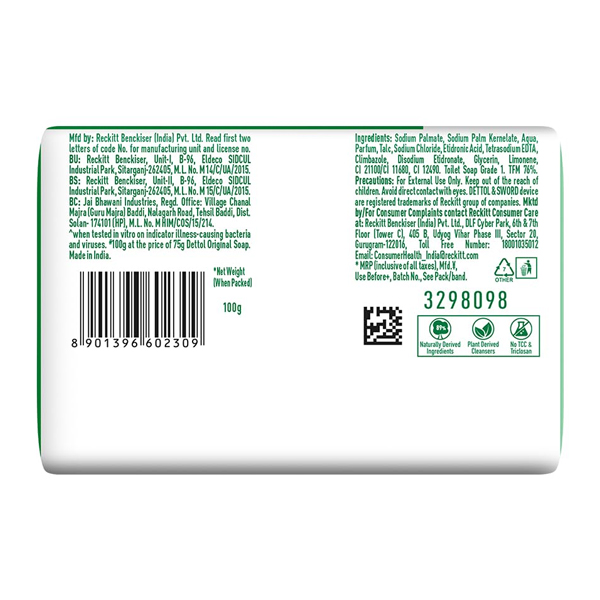 Dettol Original Trusted Protection Soap 45g - Image 2