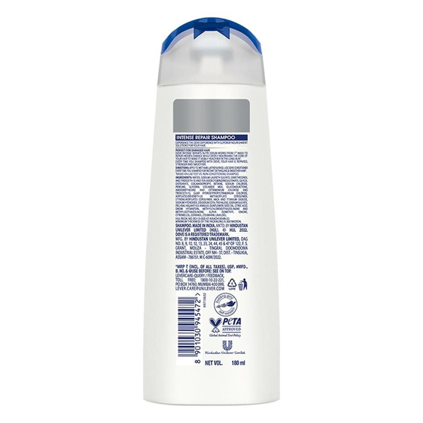 Dove Intense Repair Shampoo 180ml - Image 2